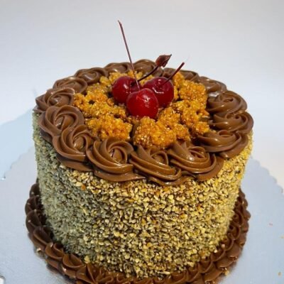 torta crocante com chocolate